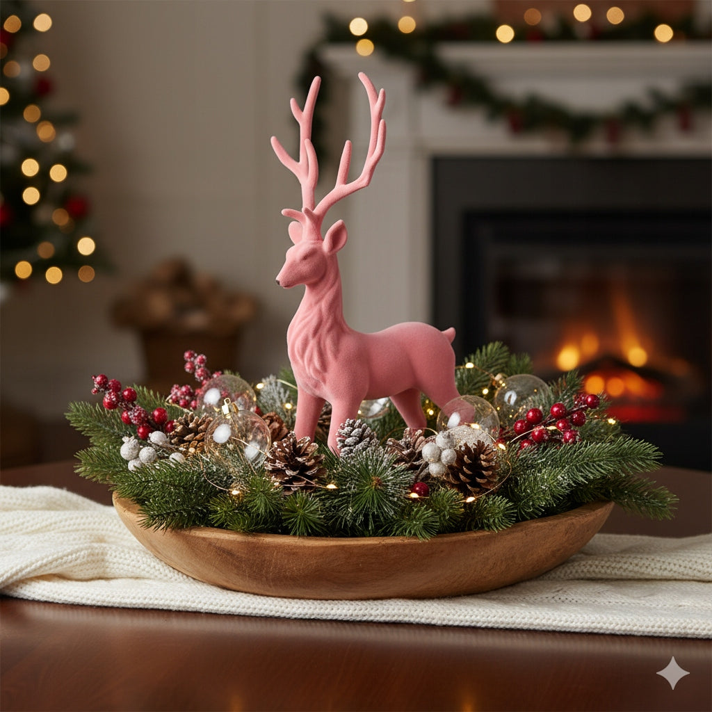 Large velour reindeer Christmas figurine ornament Christmas gift 55 cm EAN (GTIN) 5908222604776