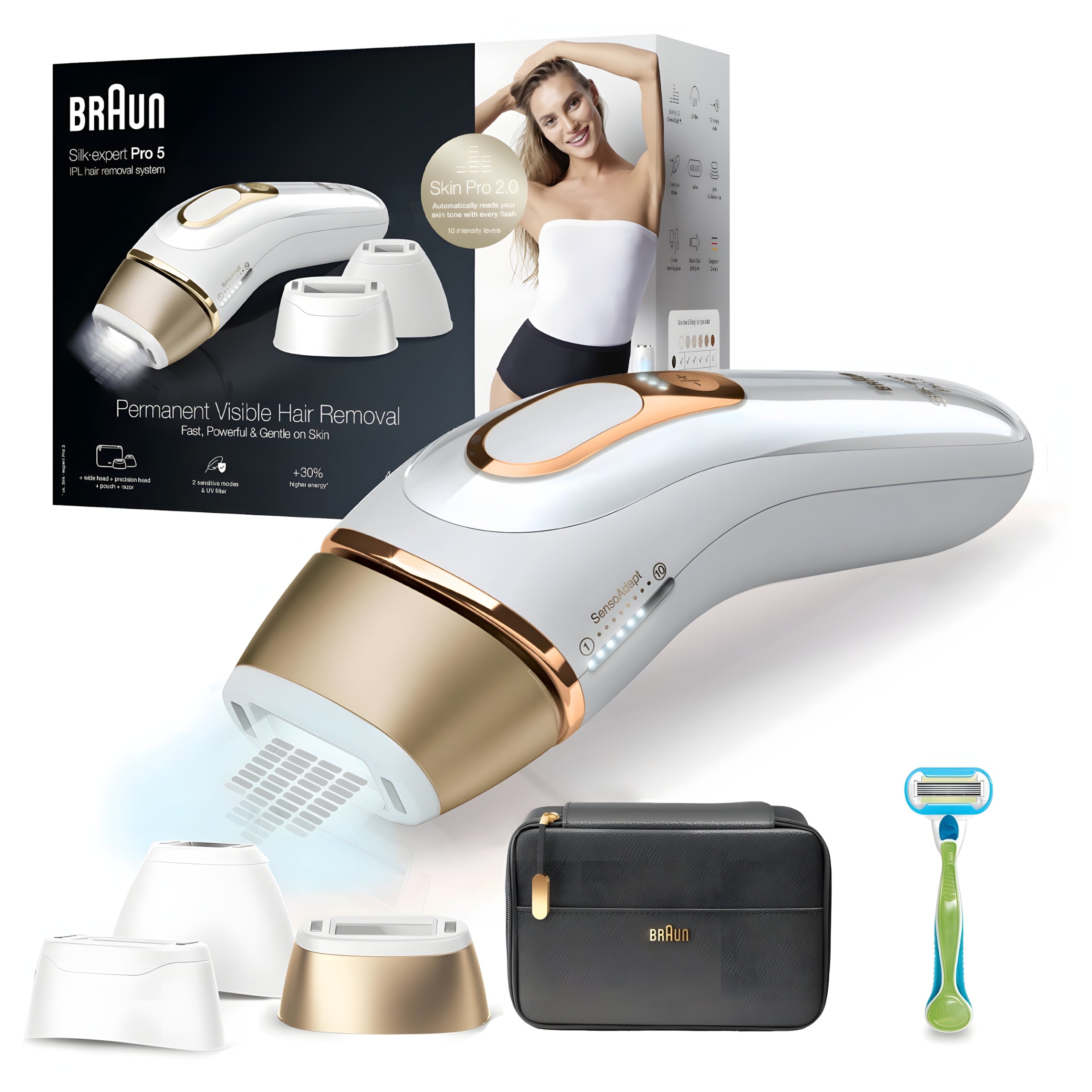 Laser Epilator IPL Braun Silk-expert Pro 5 PL5243 400000 flashes