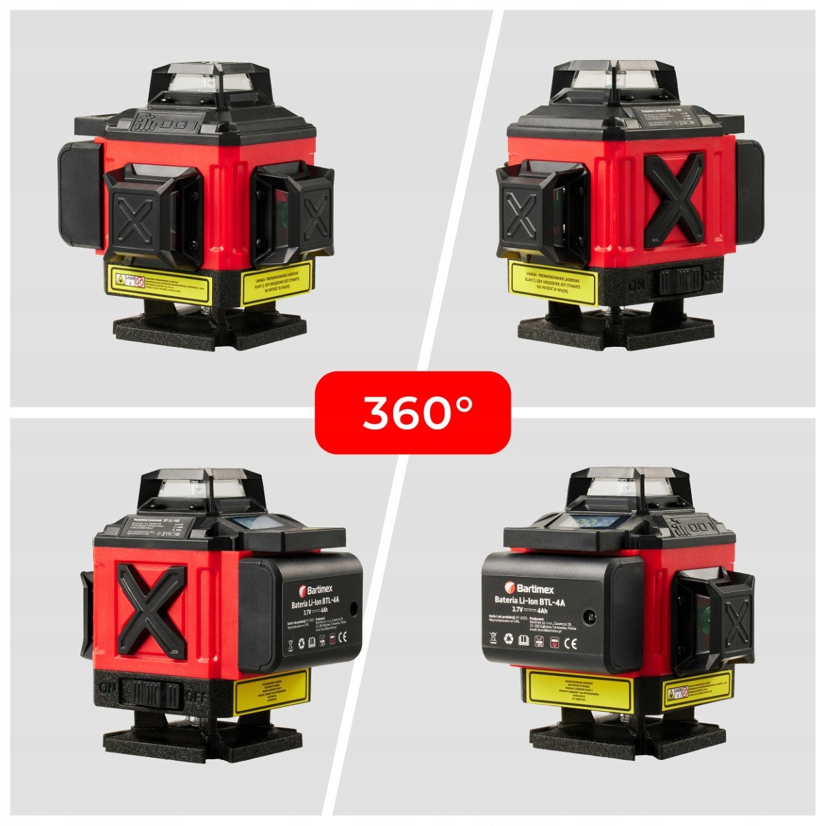 Laser Level 16 Lines 4D Cross Laser 360 Green Tripod Set Model BT-LL-16B