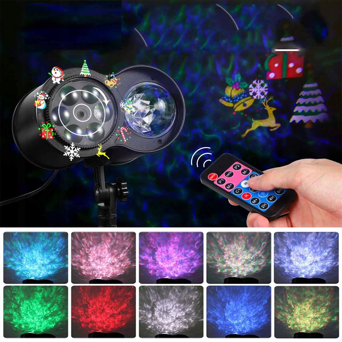 Laser Projector Led Christmas Projector for Home Headlight Snowflakes Petals Brand no brand