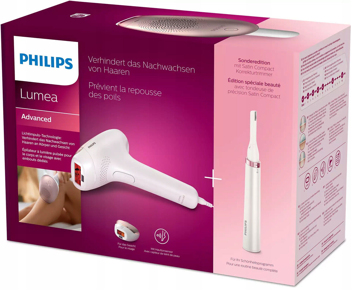 Laser epilator Philips 2 caps + Trimmer