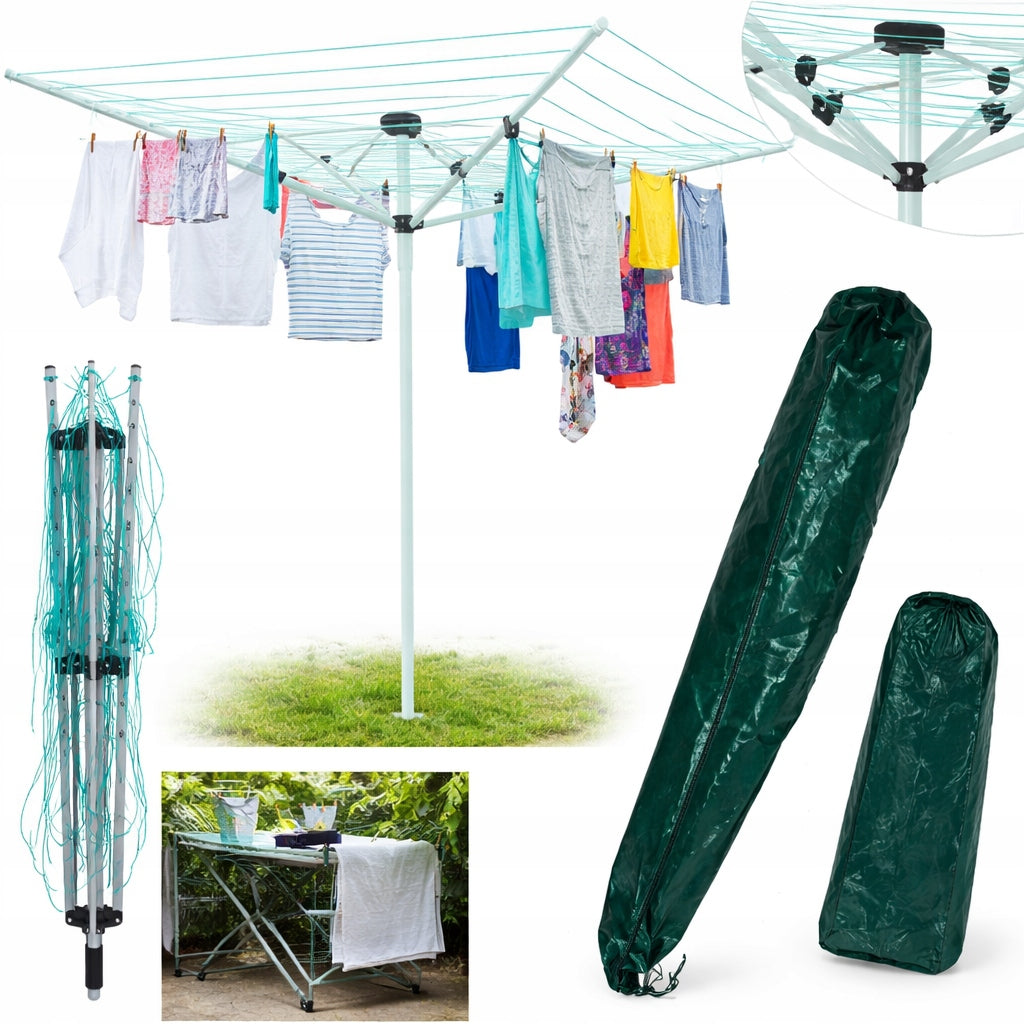 Laundry Garden Dryer 4 Arms + Outdoor Rotating Cover