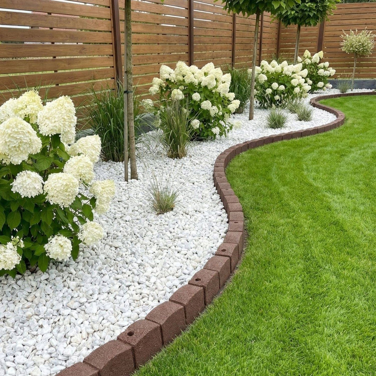 Lawn Garden Edging 4,8m Palisade Paving Stone Curb Border Rubber Packaging status original