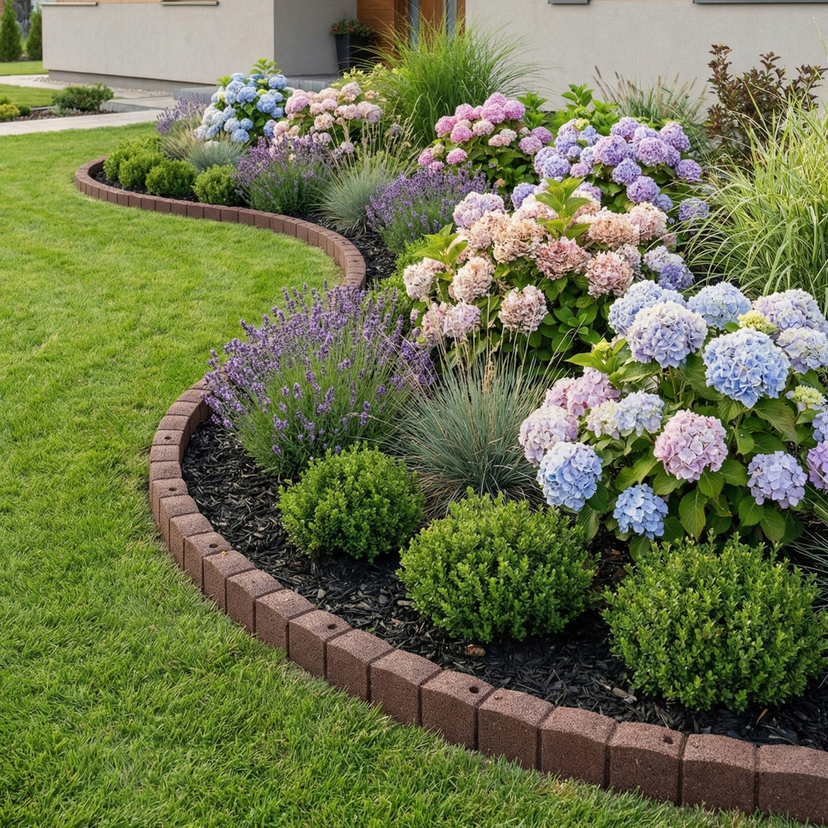 Lawn edging 120cm Full Massive Heavy Curb Garden Palisade Packaging status original