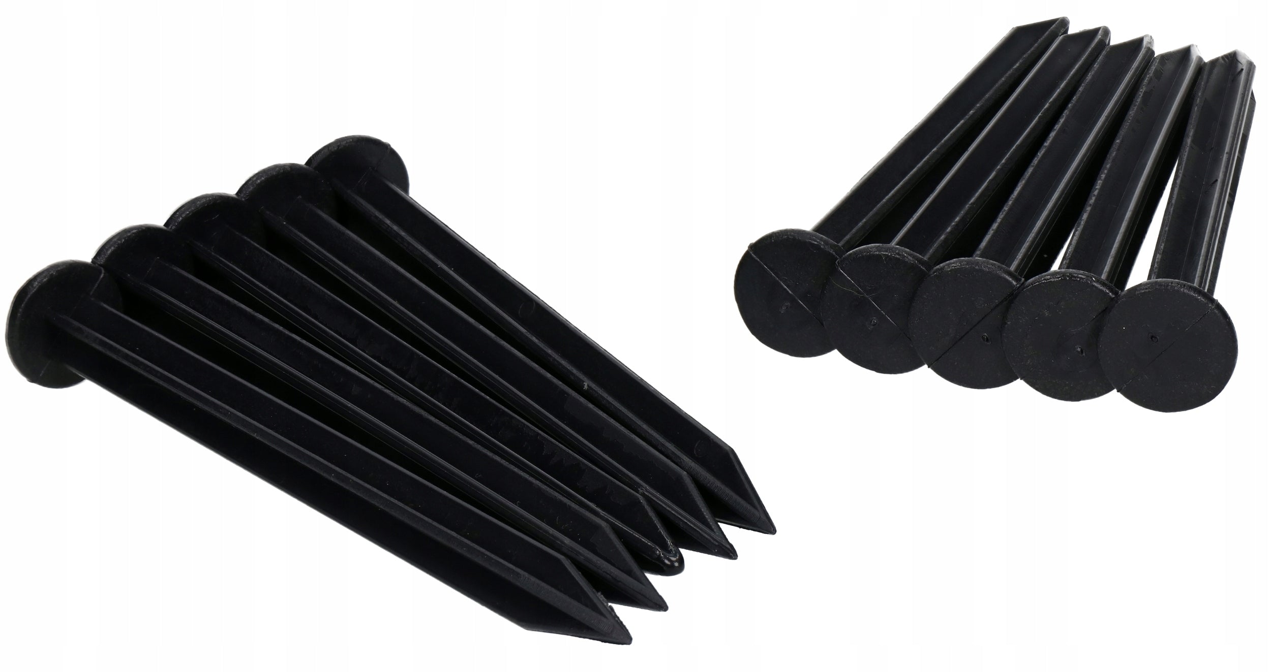 Lawn edging 20m garden 60mm palisade plastic black + anchors Material plastic
