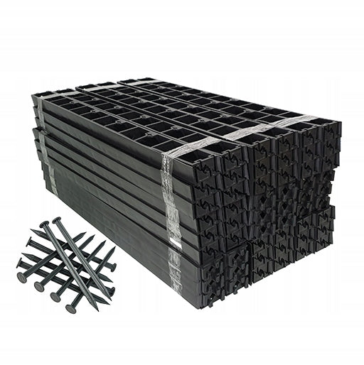Lawn edging 5,8 cm garden 50m+150 anchors plastic border