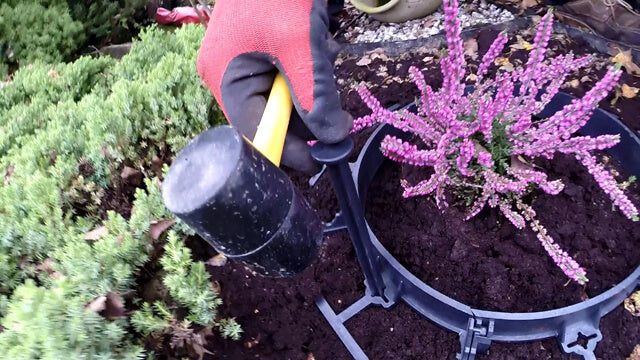 Lawn edging H45 garden 50m anchors 250pcs Material plastic