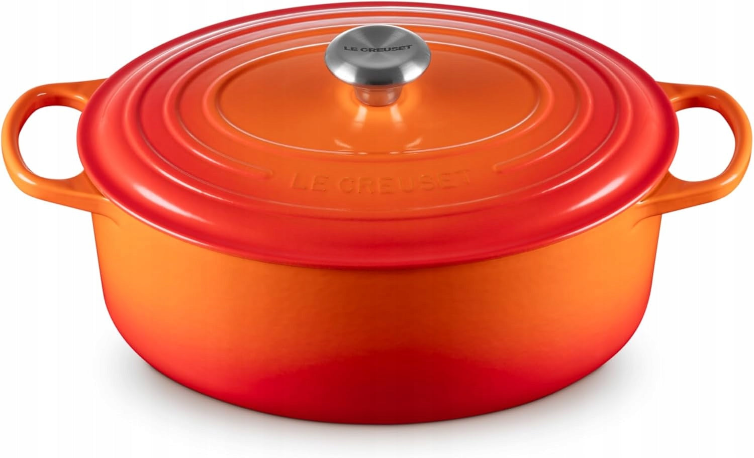 Le Creuset Enameled Cast Iron Pot Oval Dutch Oven 6,75L Flame