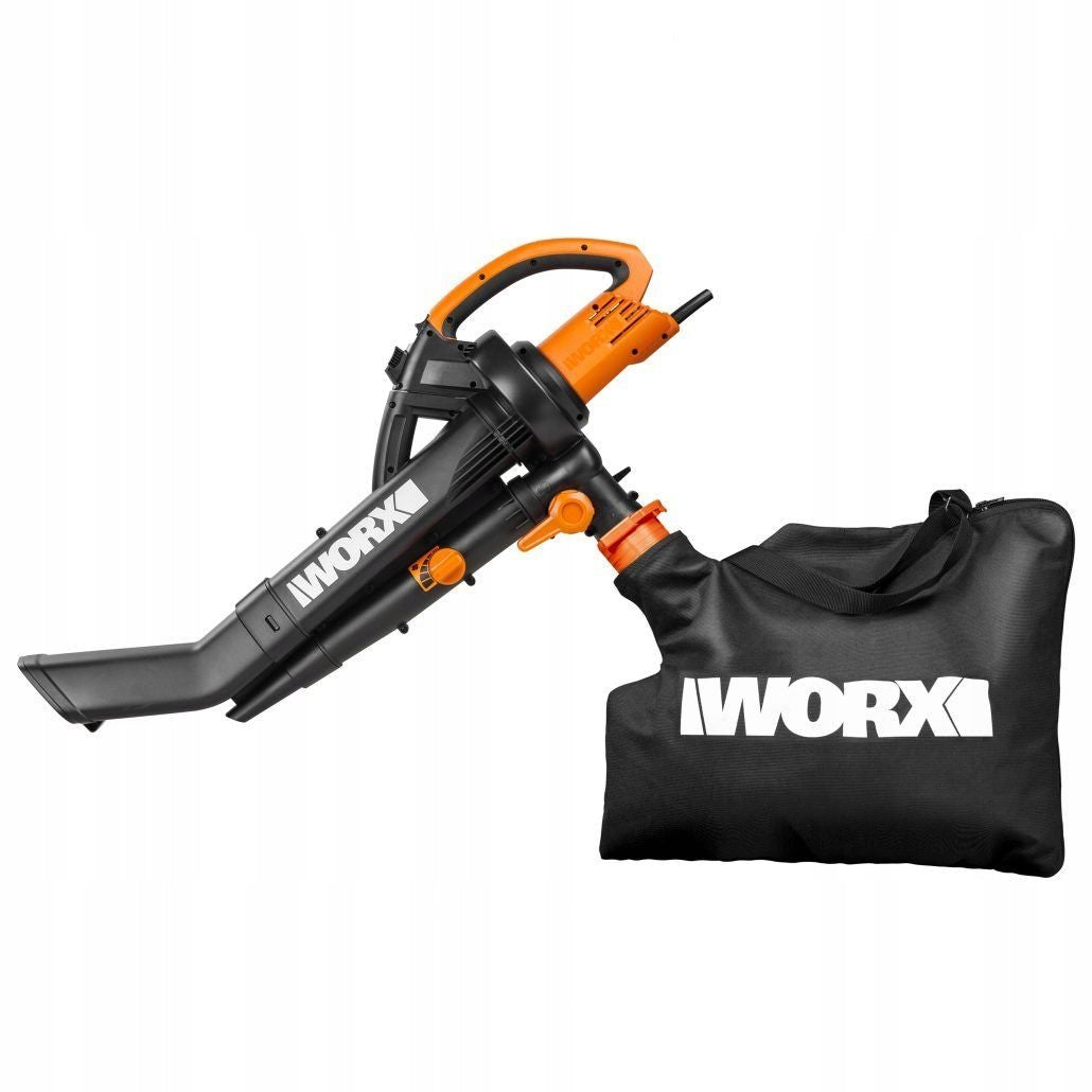Leaf Blower WORX WG505E Electric Bag 45l Shredder