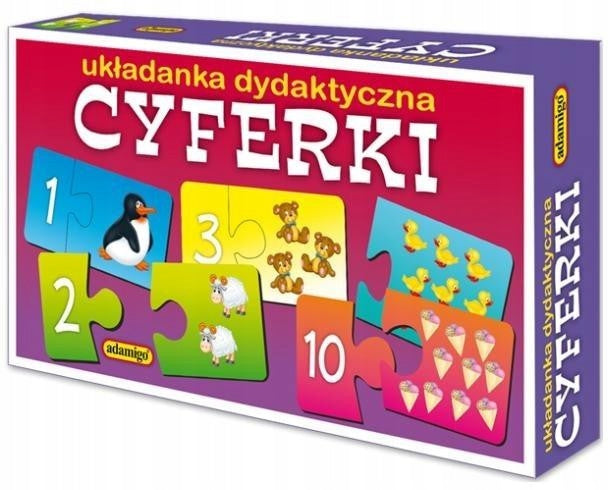 Learning LETTERS and NUMBERS Didactic Puzzle Manufacturer code ZESTAW DO NAUKI CYFEREK UKŁADANKI EDUKACYJNE