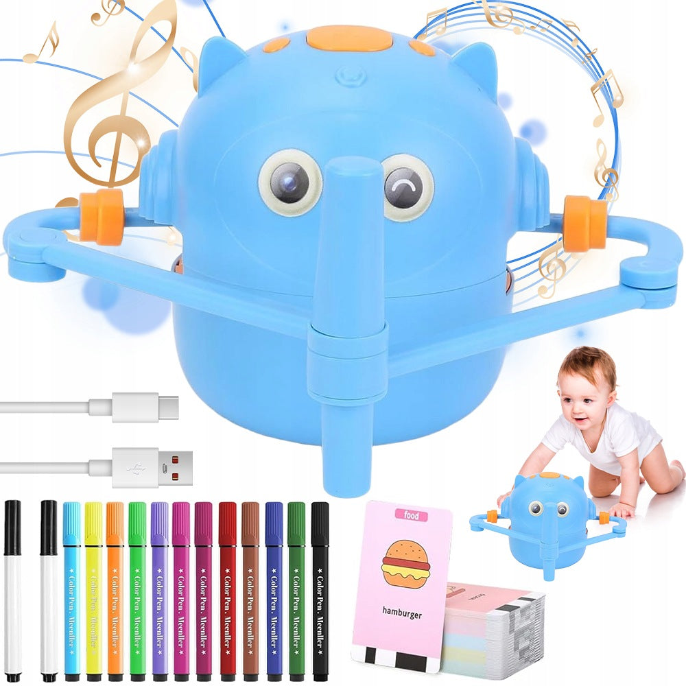 Learning Partner Robot Drawing Montessori With 100 Theme Cards