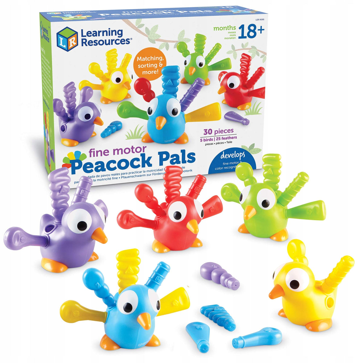 Learning Resources Peacock buddies Set of 30 elements LER9095