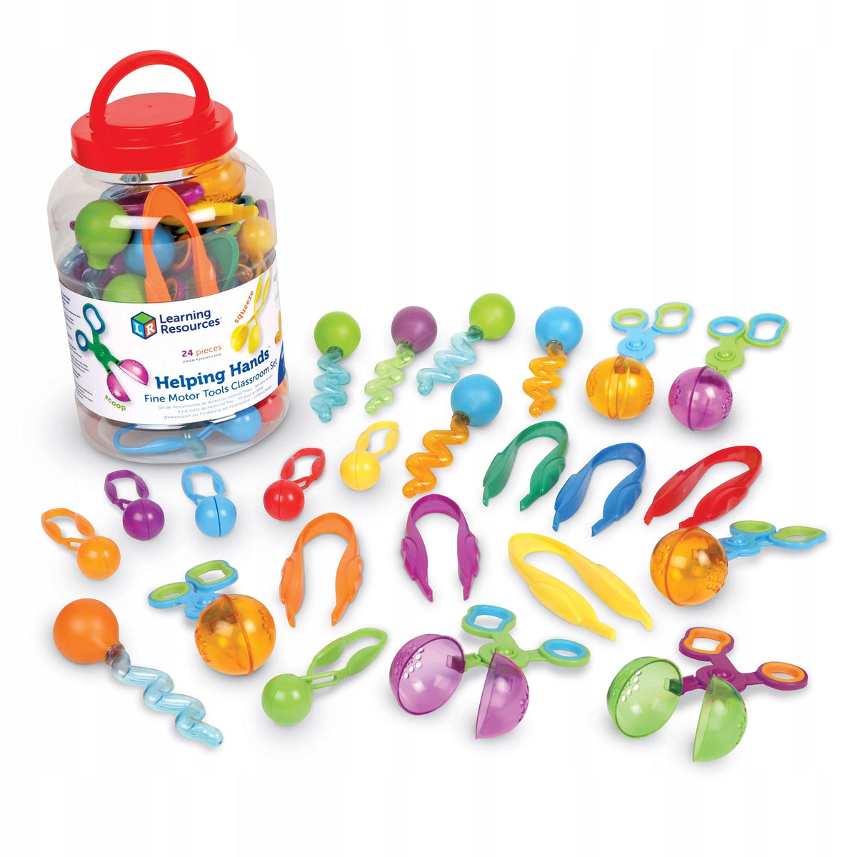 Learning Resources - Sada nástrojů pro jemnou motoriku Helping Hands 24 ks