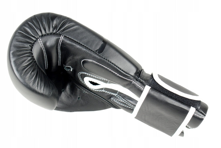 Leather Boxing Gloves Cowhide Leather MASTERS RBT-BLACK/BLACK 14 oz Packaging status original