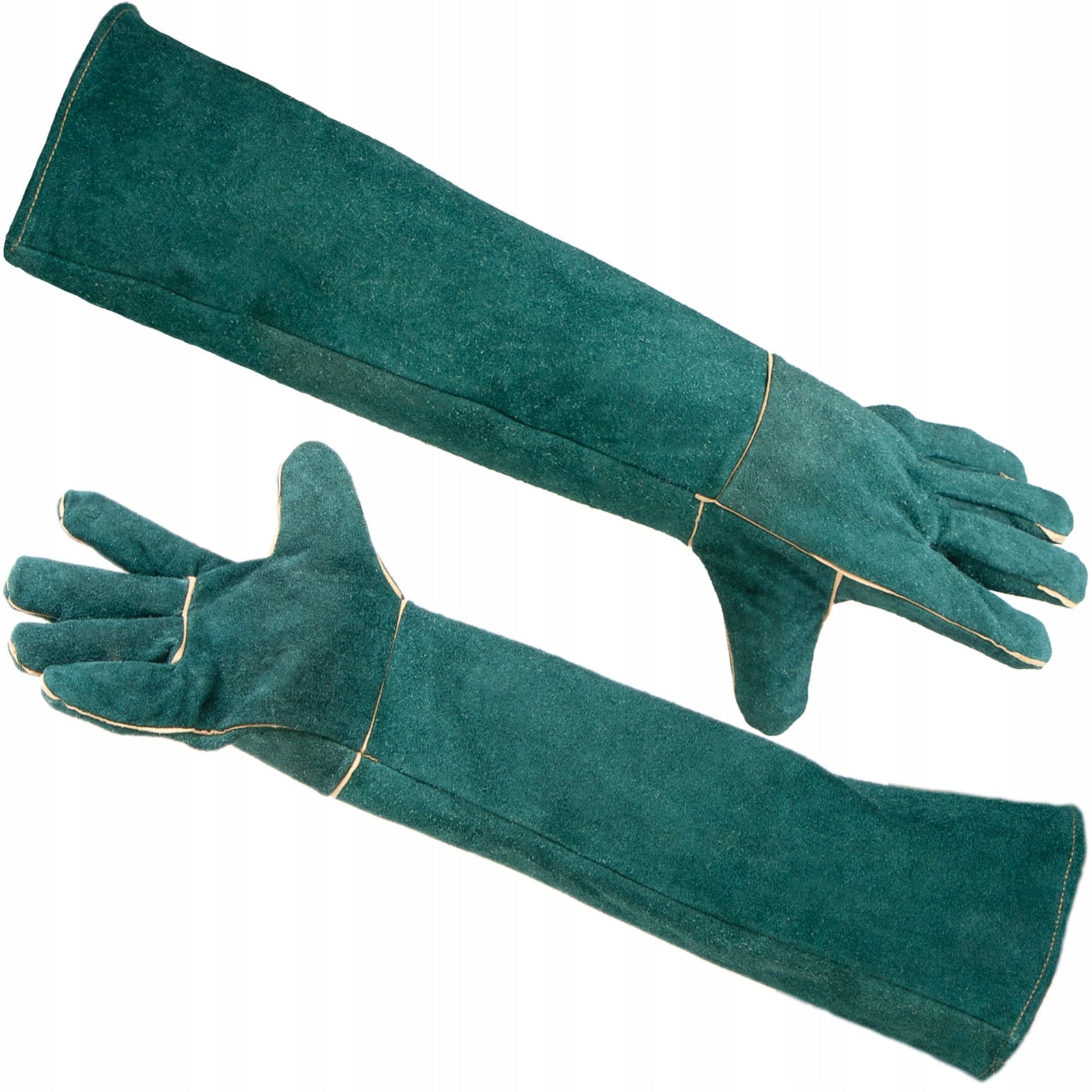 Leather protective gloves 60 cm for bird cats dogs