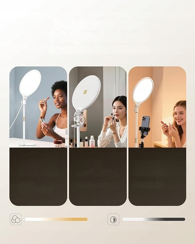 Led Streaming Lamp Makeup Led Panel Eye-Safe Cri95+ Usb-C Adjustable 60cm Manufacturer code lampa stołowa pierścień świetlny