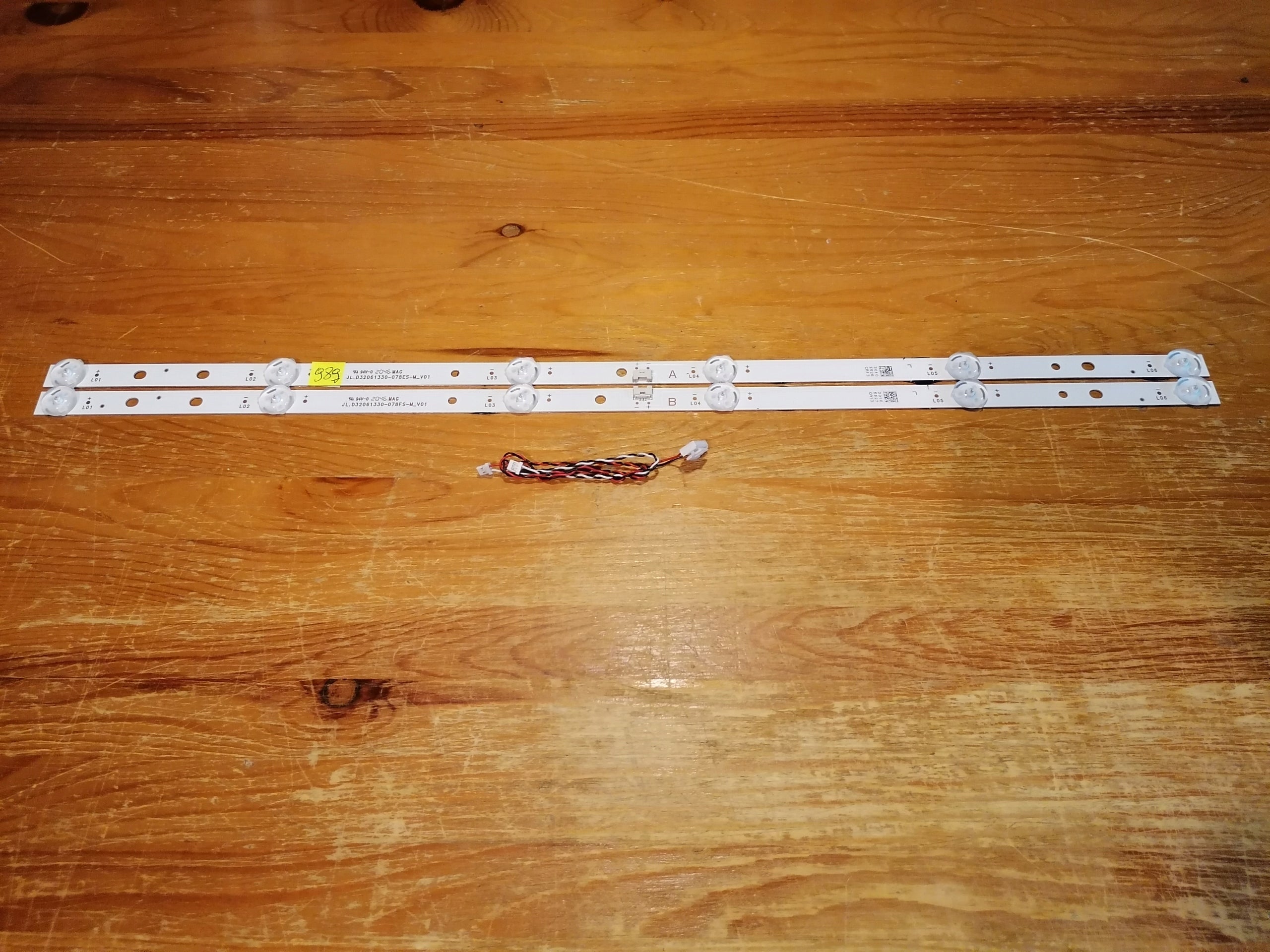 Led strips JL.D32061330-078ES-M_V01 Hitachi 32'' Manufacturer code JL.D32061330-078ES-M_V01