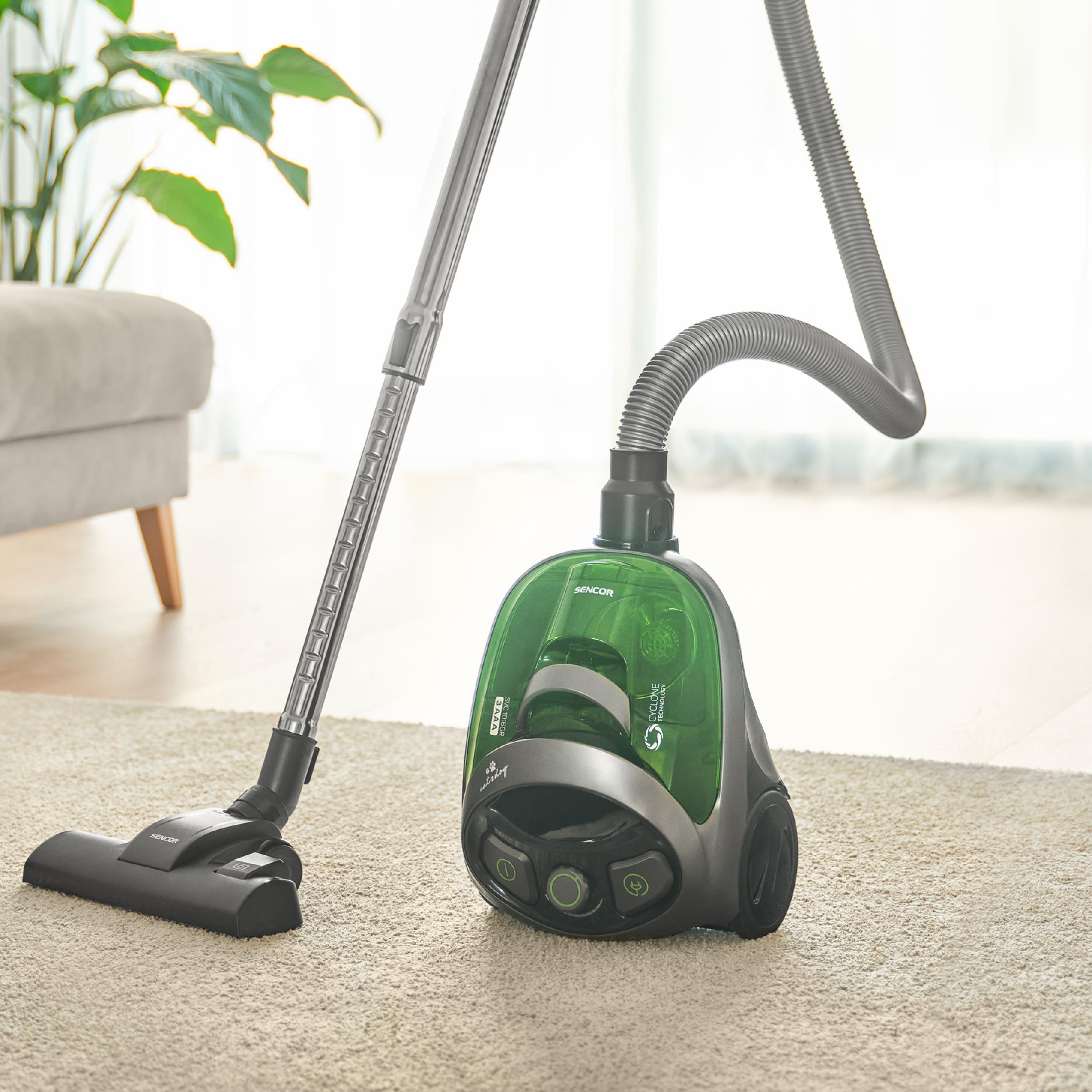 Lekki MOCNY Odkurzacz Bezworkowy Sencor SVC 1016GR Czarny 800W EPA E12 Kolor dominujący zielony