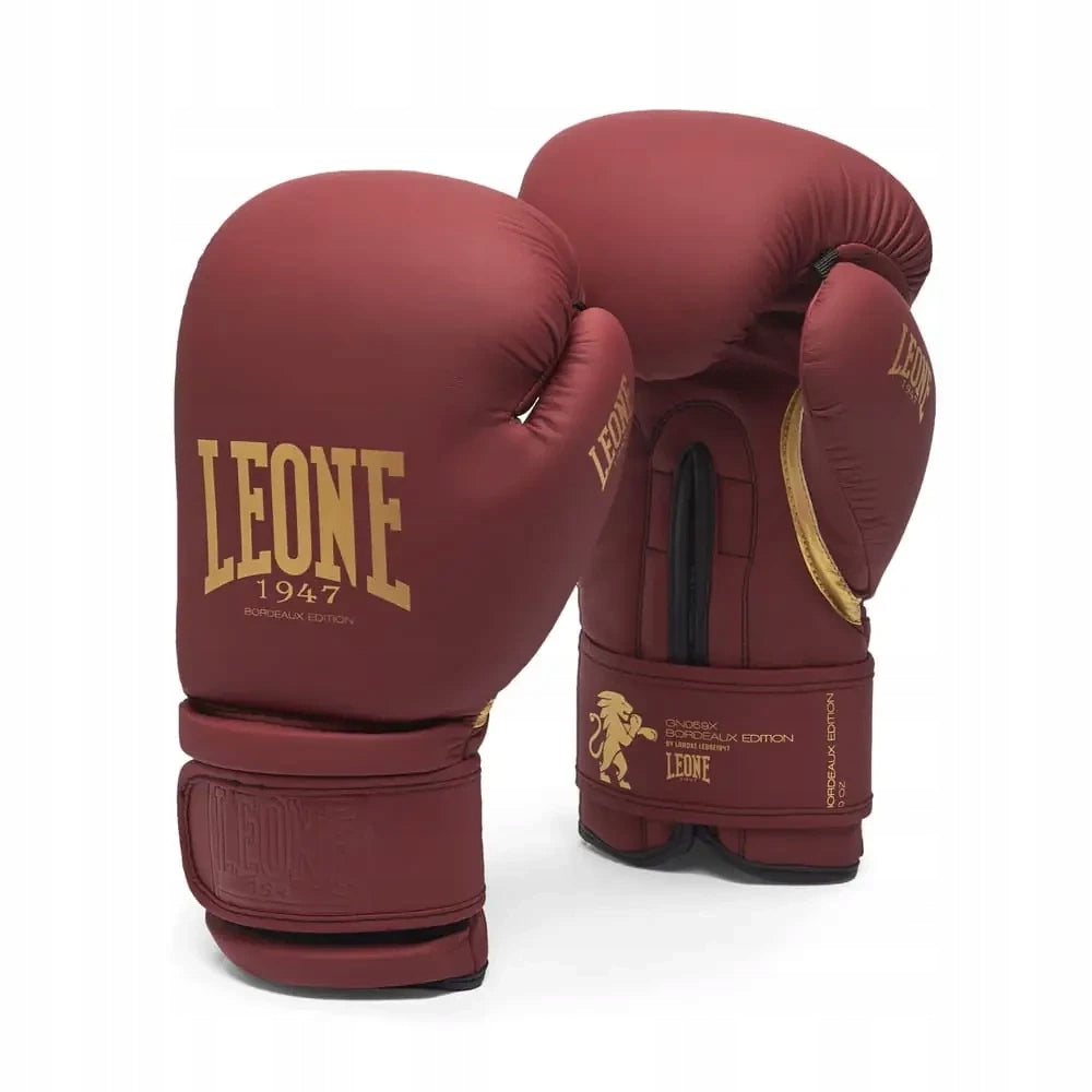Leone boxing gloves Bordeaux Color red