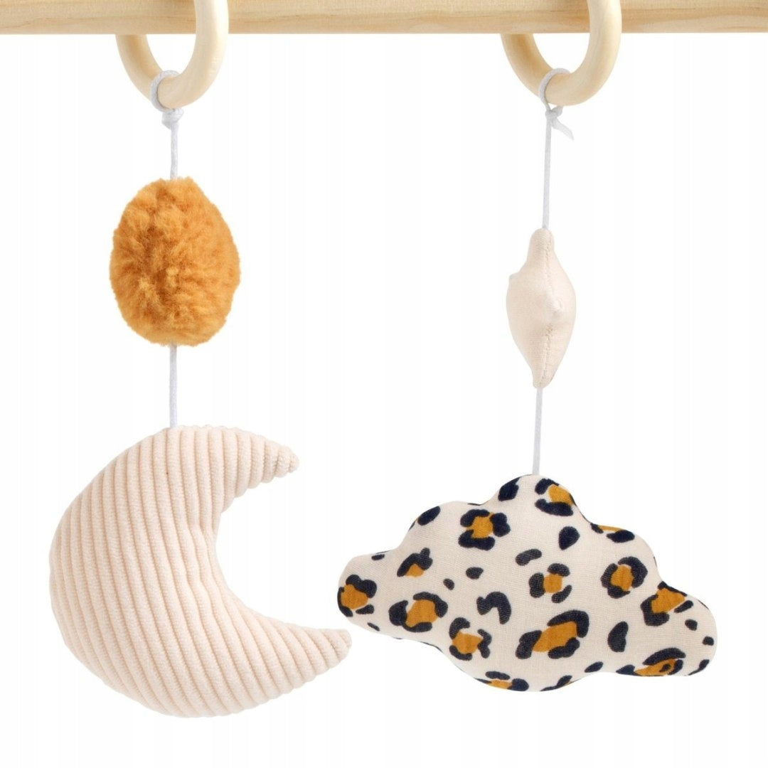 Leopard Wooden Educational Stand, Sauthon Sauthon Brand Sauthon
