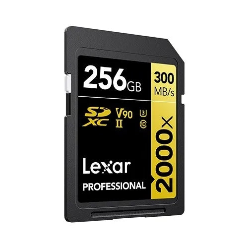 Lexar SDXC 256GB Professional 2000x UHS-II U3 (260/300 MB/s) Packaging status original