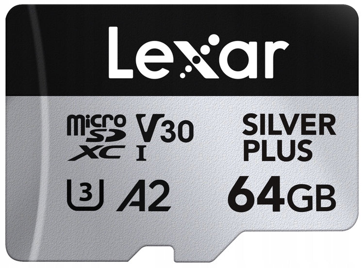 Lexar microSDXC Professional SILVER Plus R205/W100 64GB Packaging status original