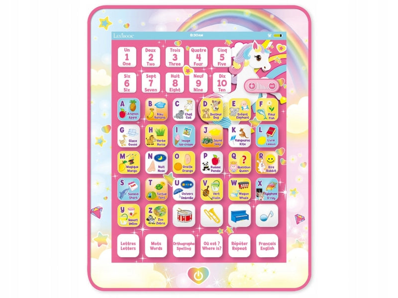 Lexibook Unicorn Educational Bilingual Tablet for Kids 3+ Packaging status original