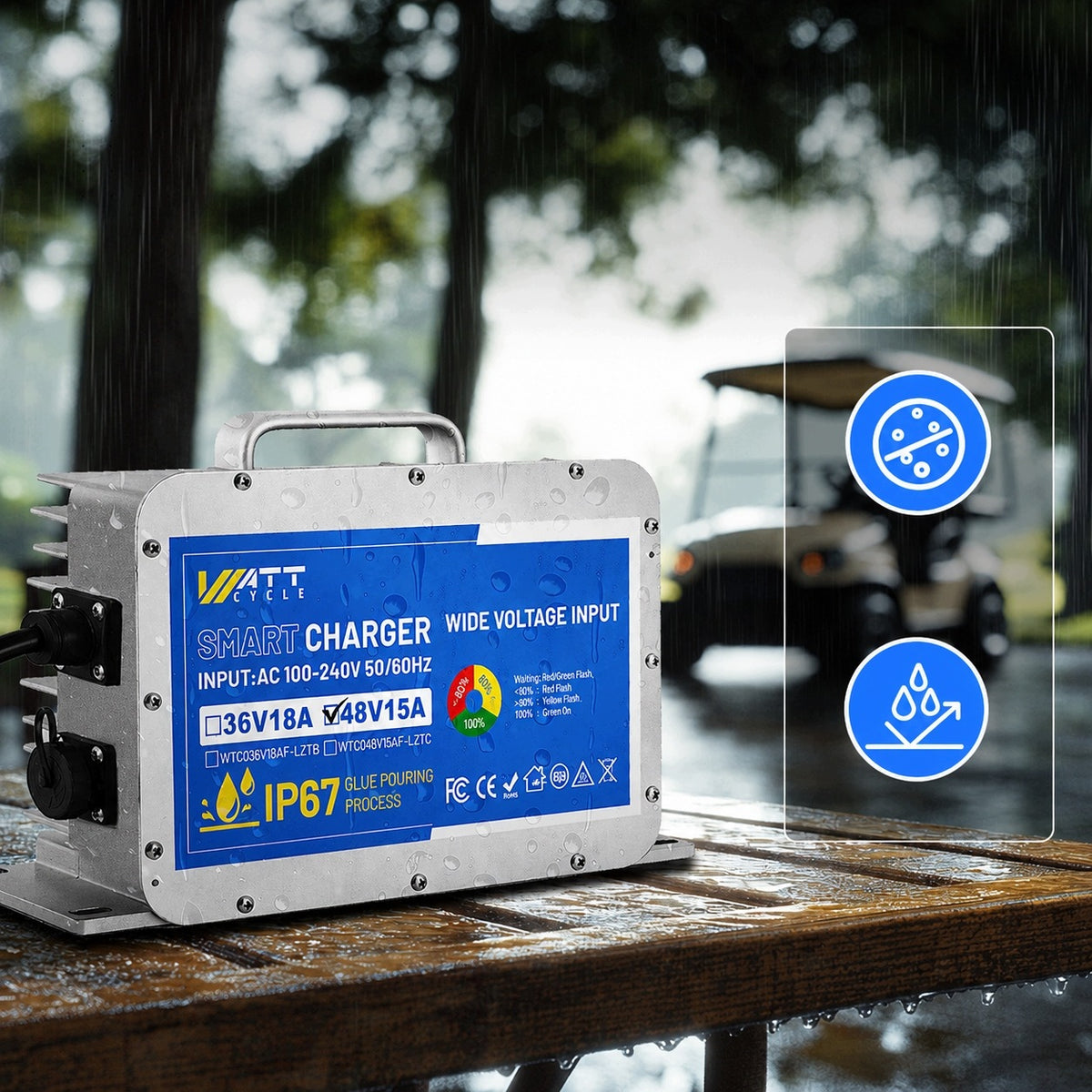 LiFePO4 48V 15A BATTERY CHARGER | FAST AND SAFE CHARGING Manufacturer's catalog number Ładowarka do Aku 48V 15A