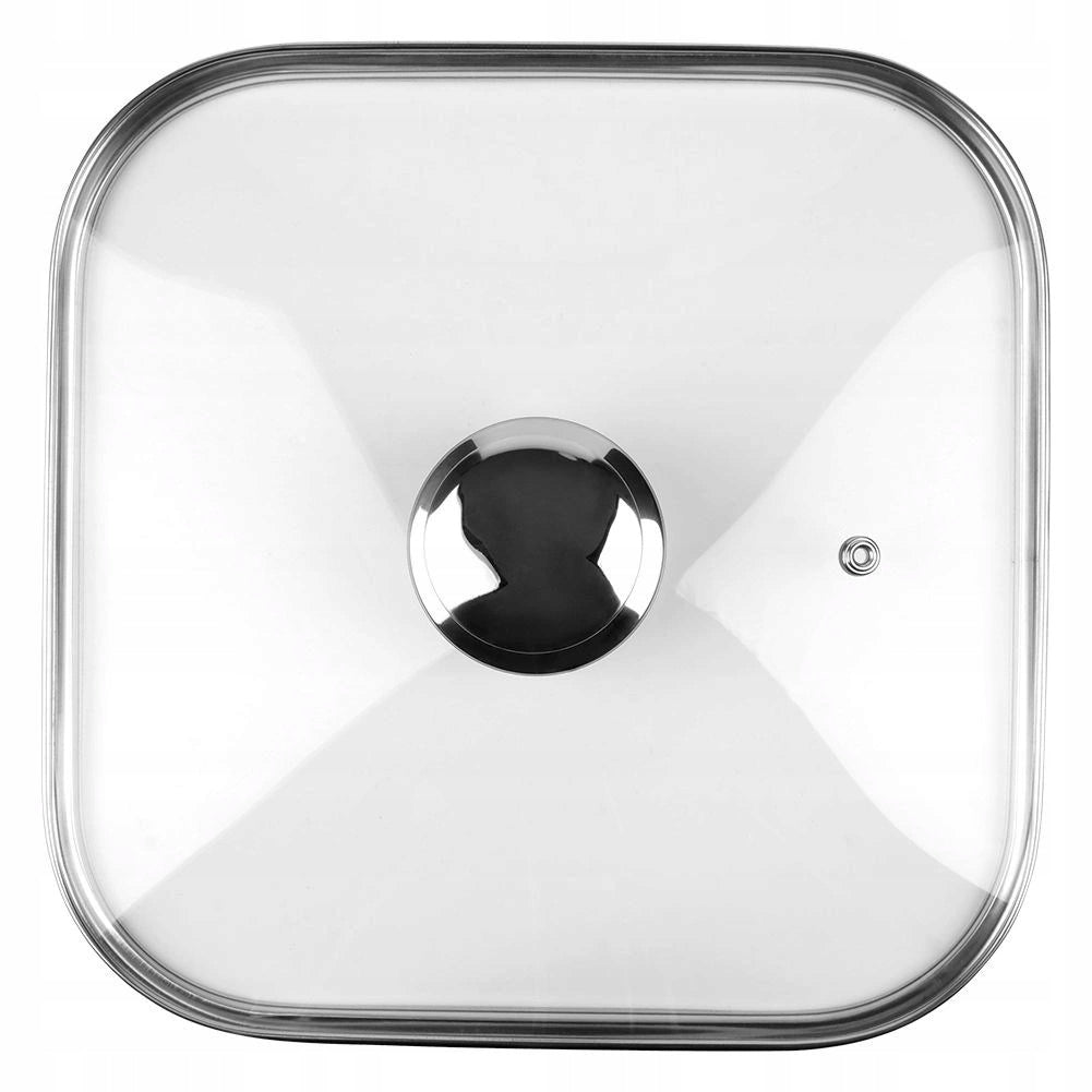 Lid for Pan Pot Glass Heat Resistant Square ORION 25 x 25 cm Manufacturer code 126316