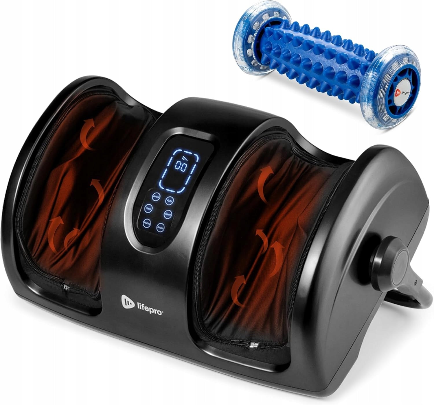 Lifepro RelaxaTilt X Shiatsu Foot and Calf Massager with Heat and Compression