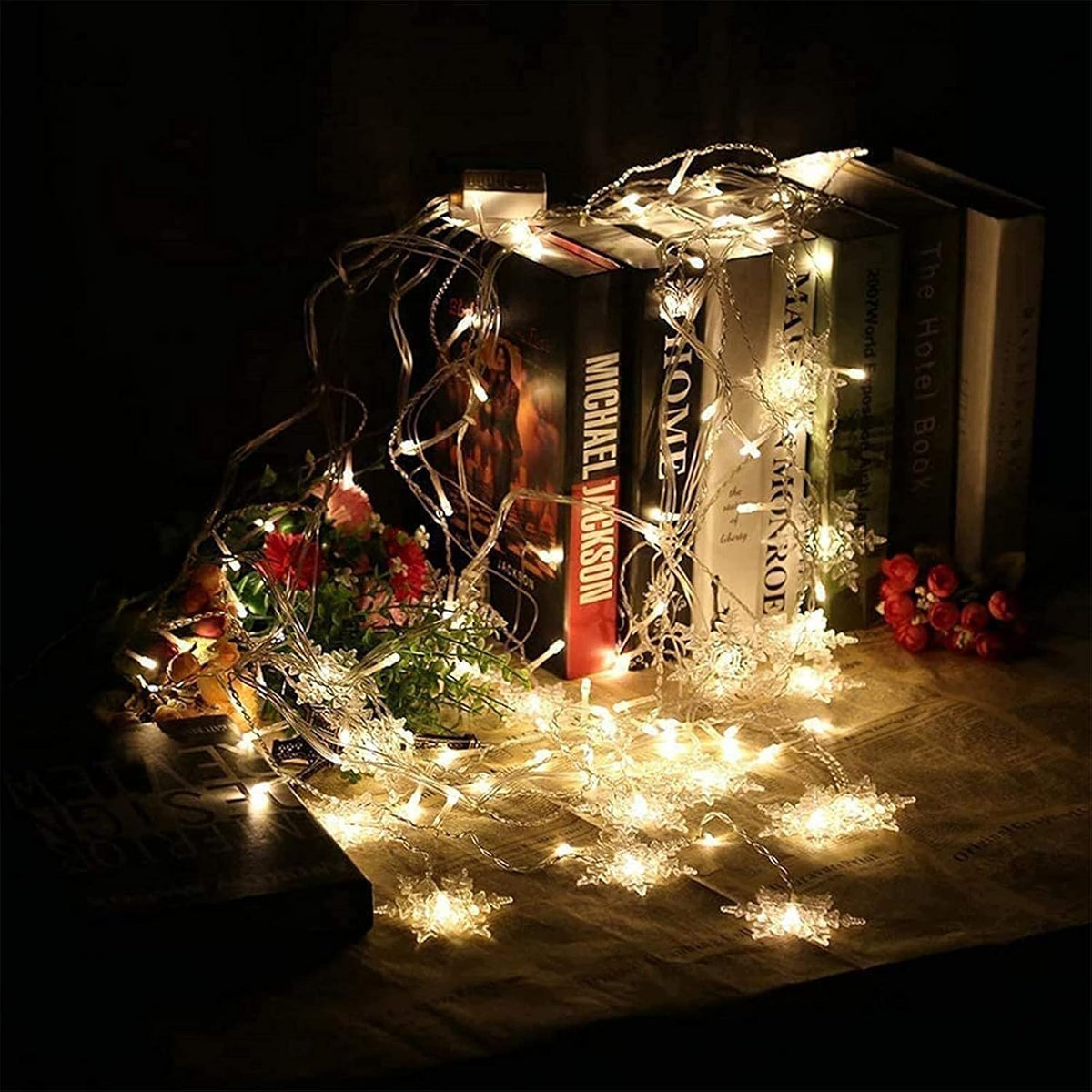 Light Curtain 96 LEDs Falling Snowflakes 3,5m IP44 8 Modes Manufacturer code Kurtyna świetlna 96 diod LED