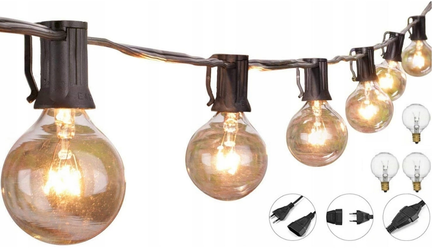 Light Garden Garland Balls 7,6 m 25+3 Bulbs Garden Lights DENSE