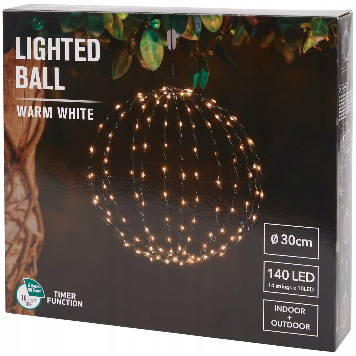 Light ball Sonem 140 LED 30 cm warm white bauble giant