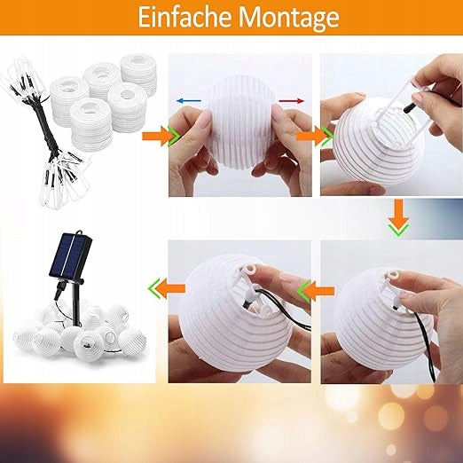 Light chain lanterns balls Solar LED 20 pcs outdoor solar lights Brand no brand
