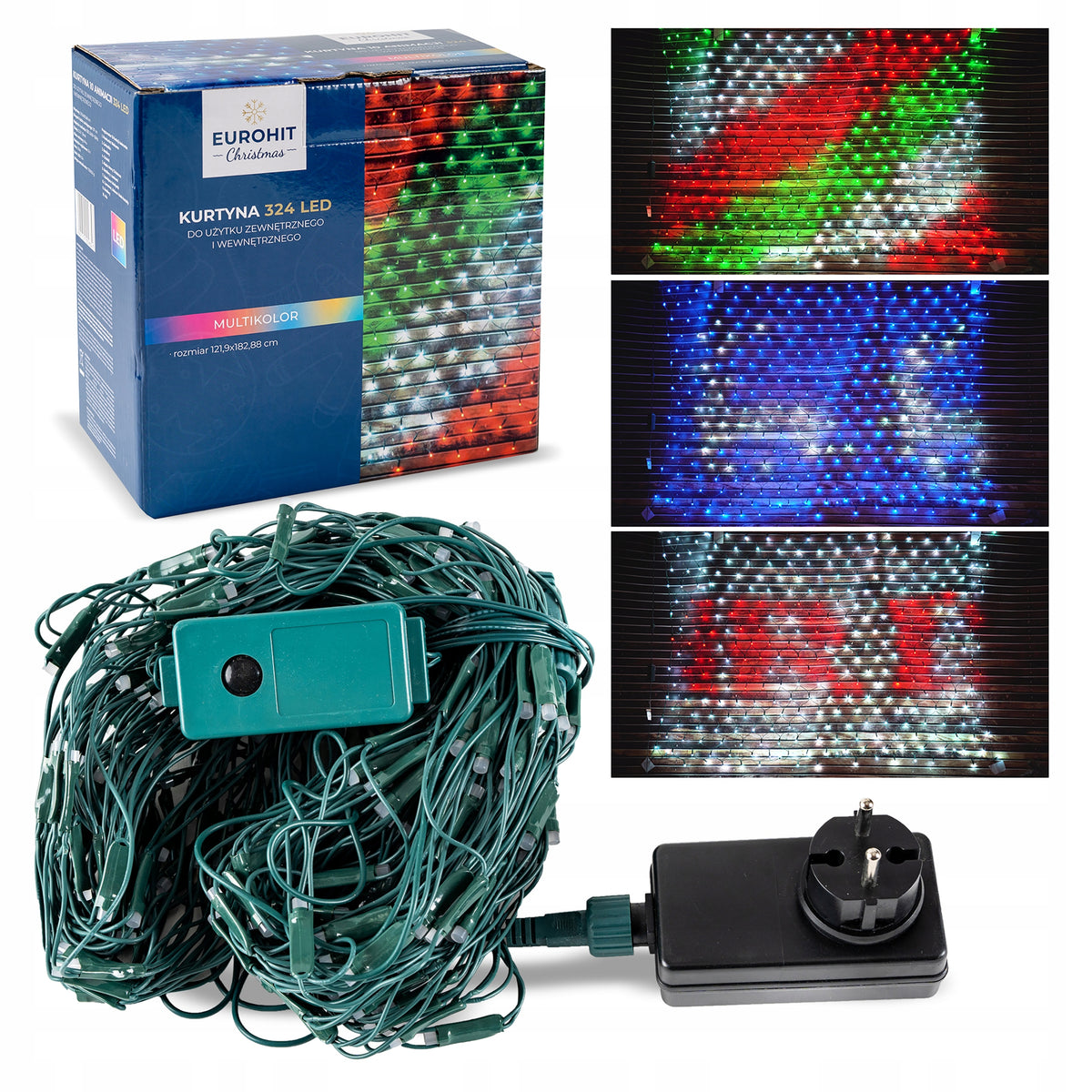 Light curtain ANIMATION 324 led 10 DESIGNS PILOT