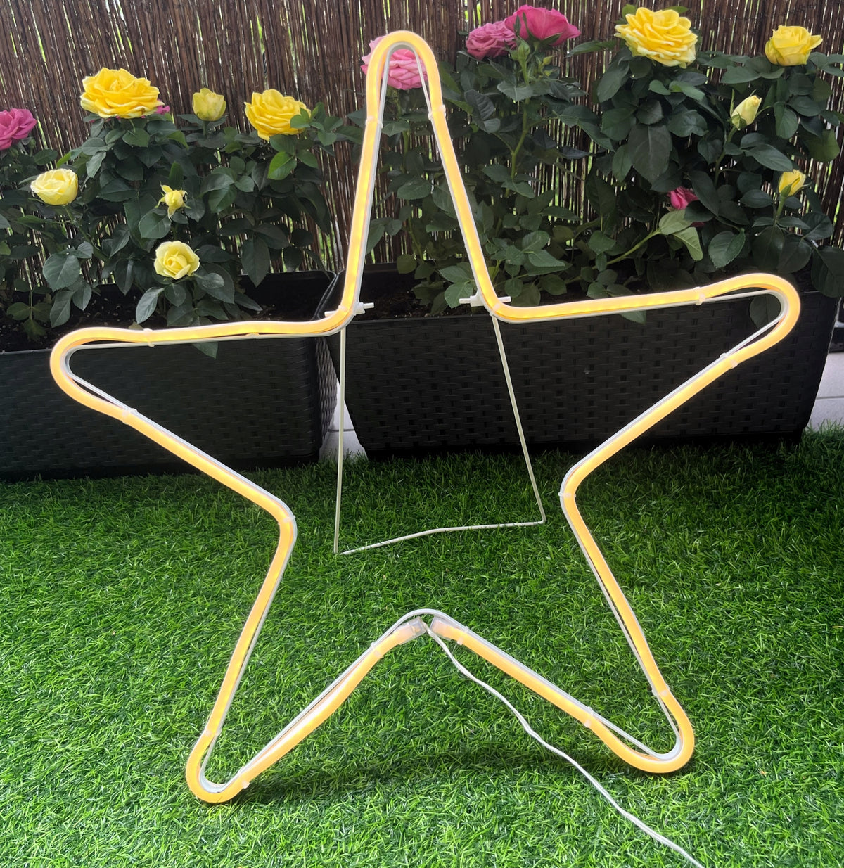 Light decoration figure neon 3 D Star 50 x 50 cm Brand no brand