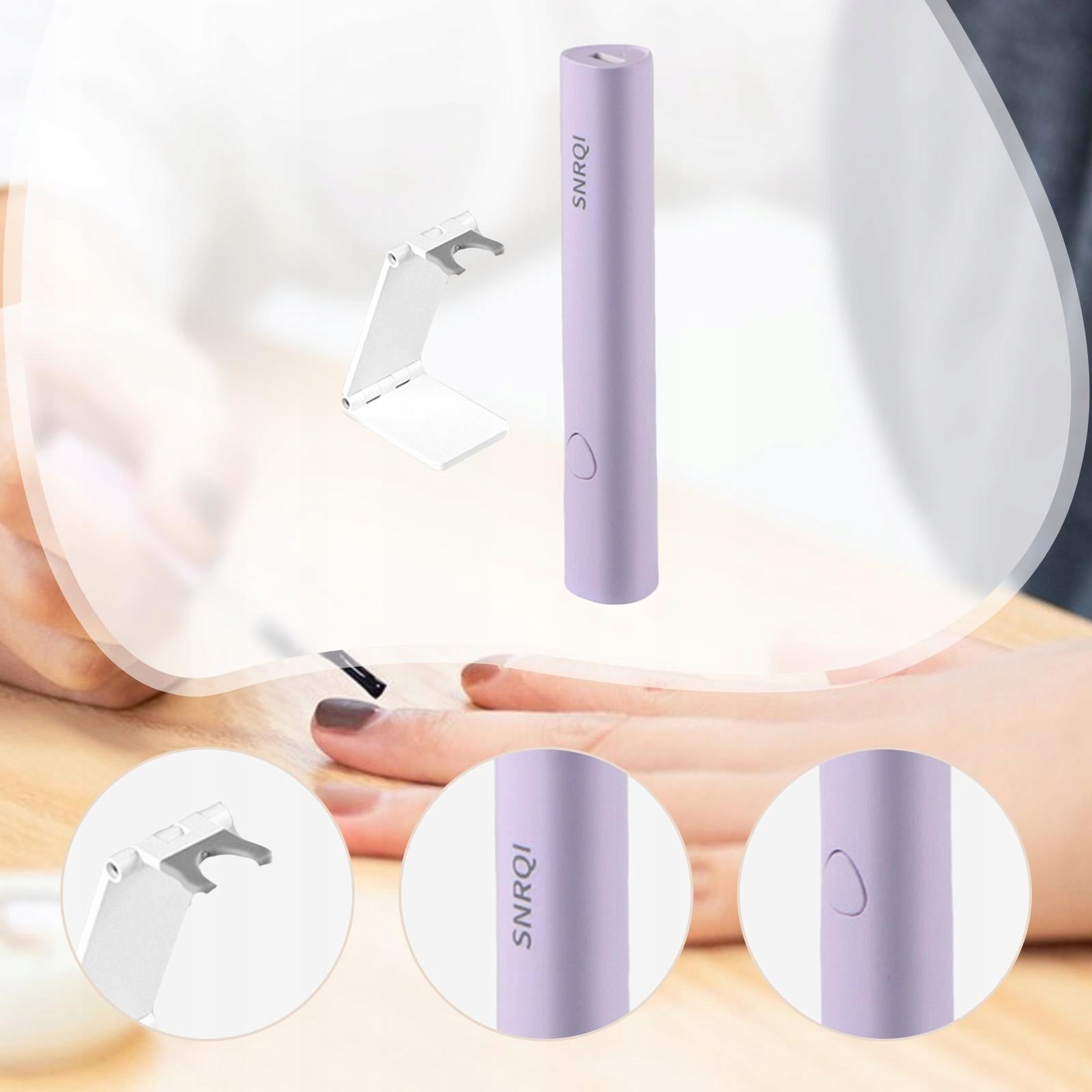 Light for Nails Handheld Rechargeable for Curing Gel Polish Glue purple Medical device type accessories for a medical device or a product without an intended medical purpose