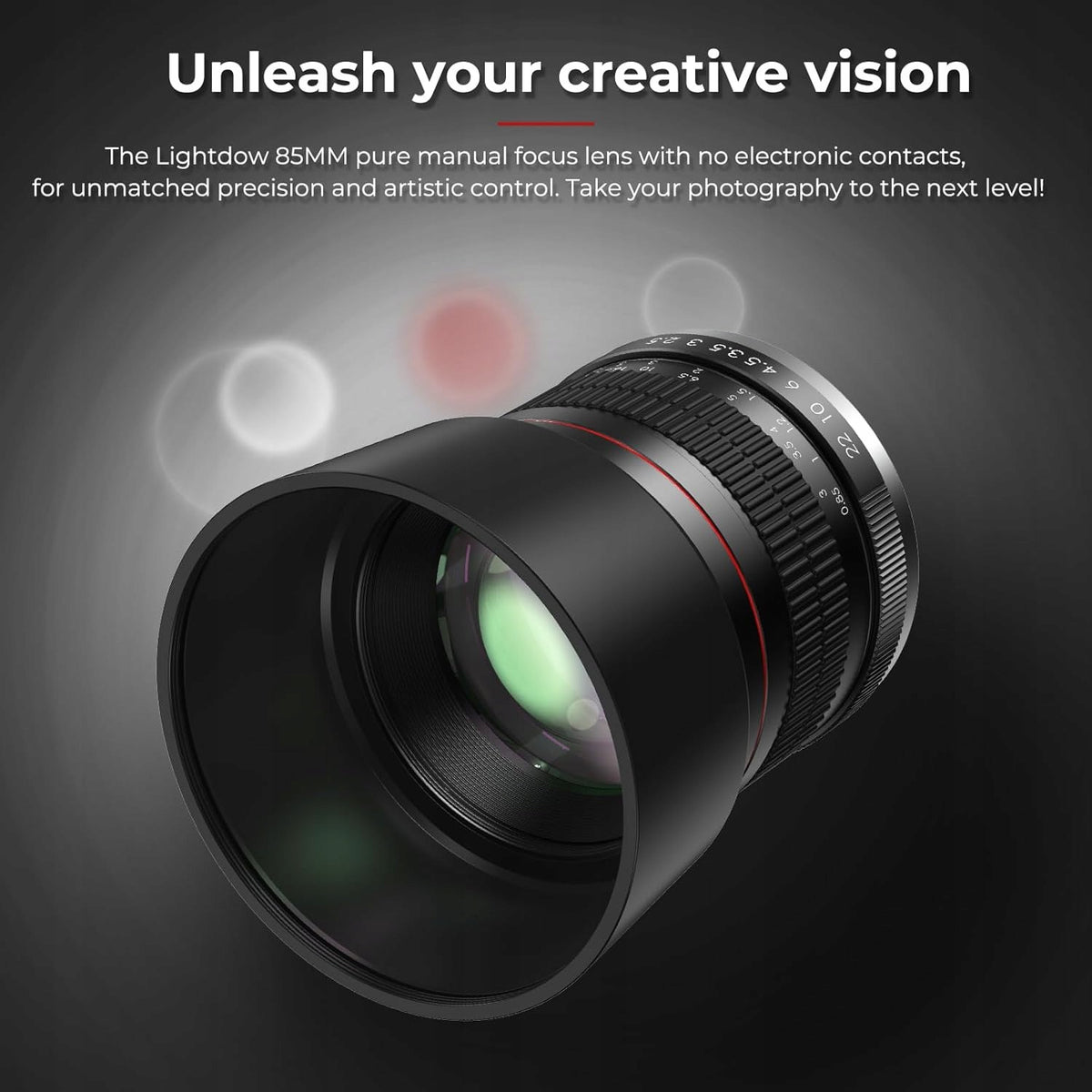Lightdow 85mm F1.8 MF Lens for Canon EOS R RP R3 R5 R6 R7 R8 R100 Brand no brand