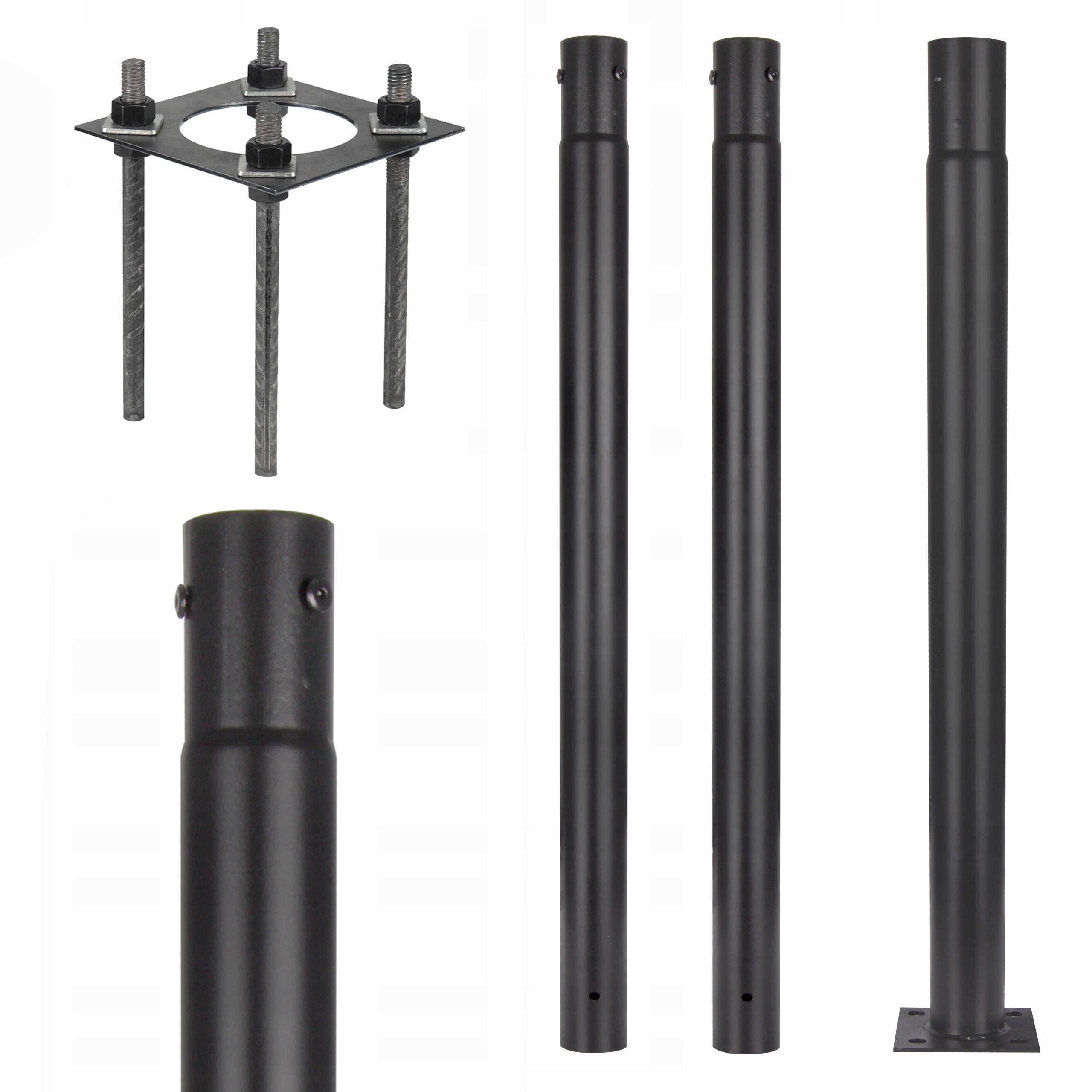 Lighting pole Ø76mm 15x15 cm road mast 3M STREET LAMP Lantern