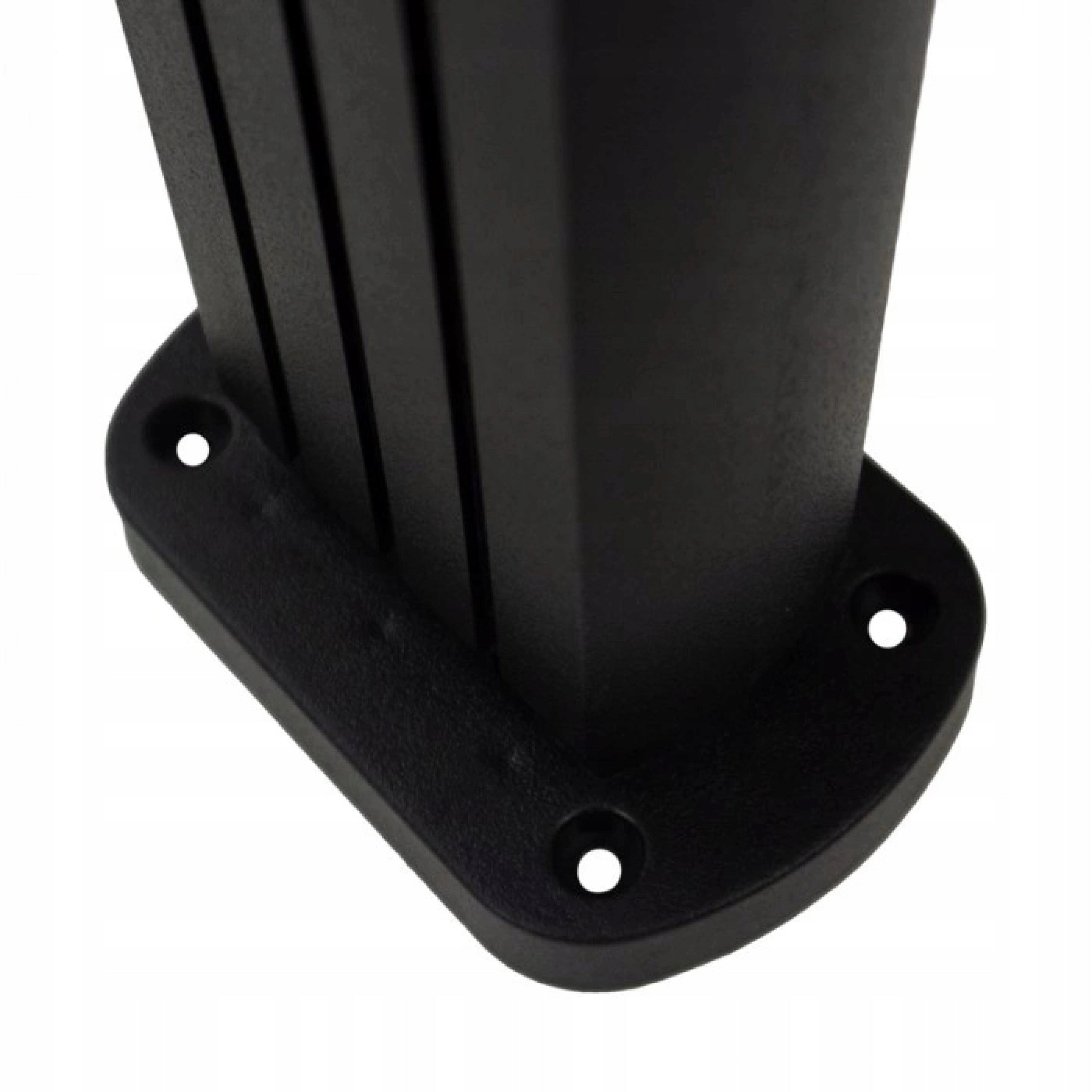 Lighting post Ecolight solar LED 98 cm black IP44 Fixture shape rectangle