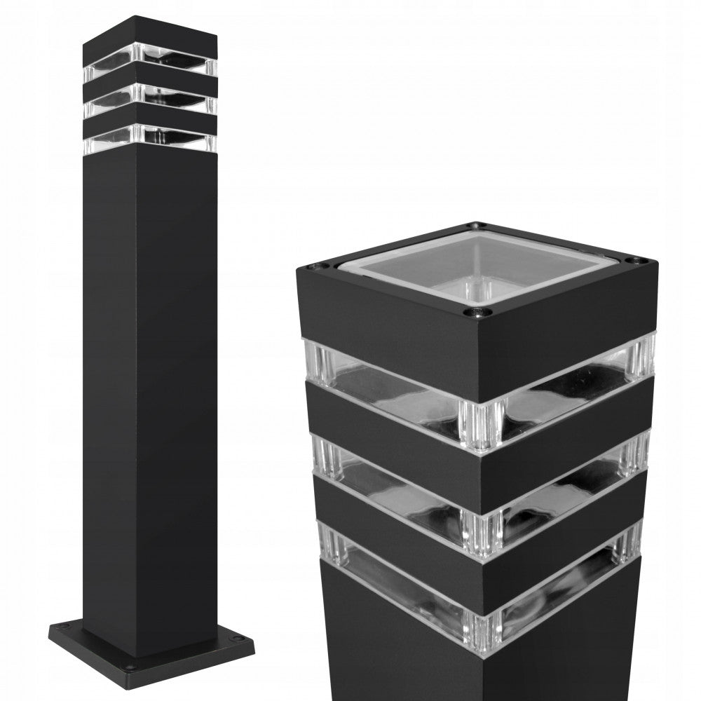 Lighting post rectangle Masterled E27 61 cm black EAN (GTIN) 5903002034934