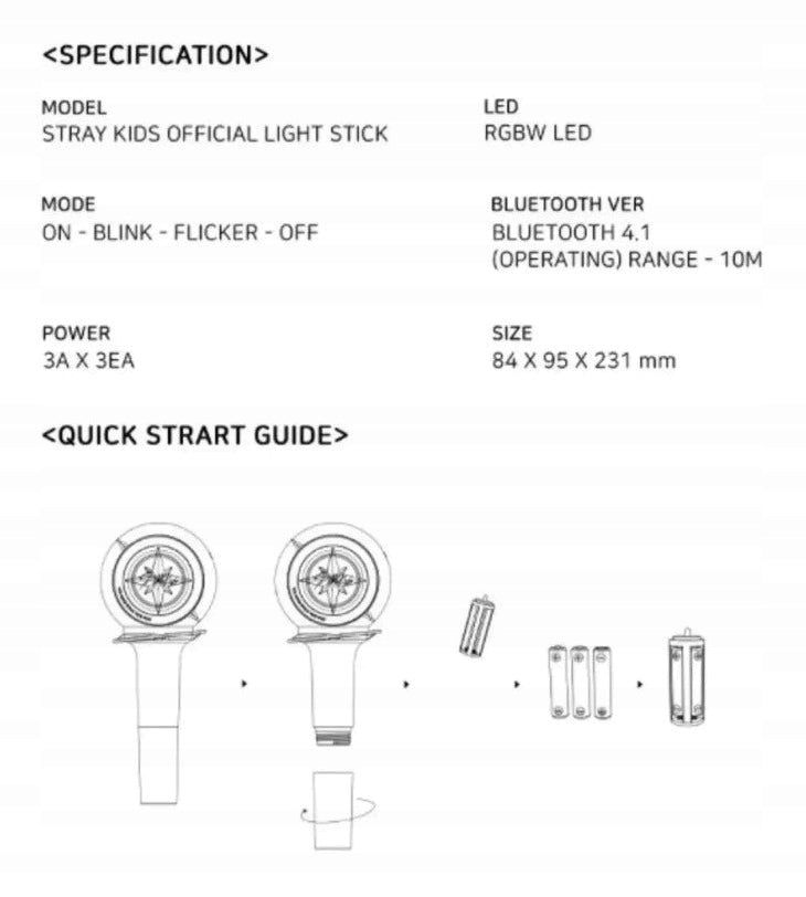 Lightstick Stray Kids supports Bl connection Manufacturer code 185116546421fghf