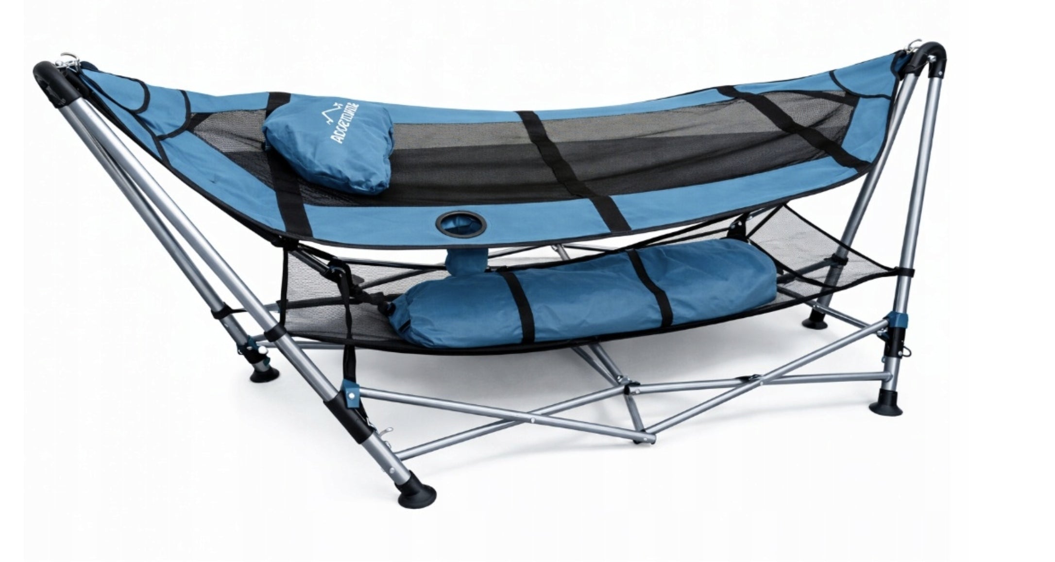 Lightweight German Tourist HAMMOCK WITH FRAME Folding GARDEN Cover Manufacturer code HAMAK OGRODOWY ZE STELAŻEM