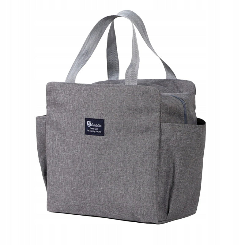 Lightweight Thermal Food Bag Lunch Box Grey Small Thermal Bag