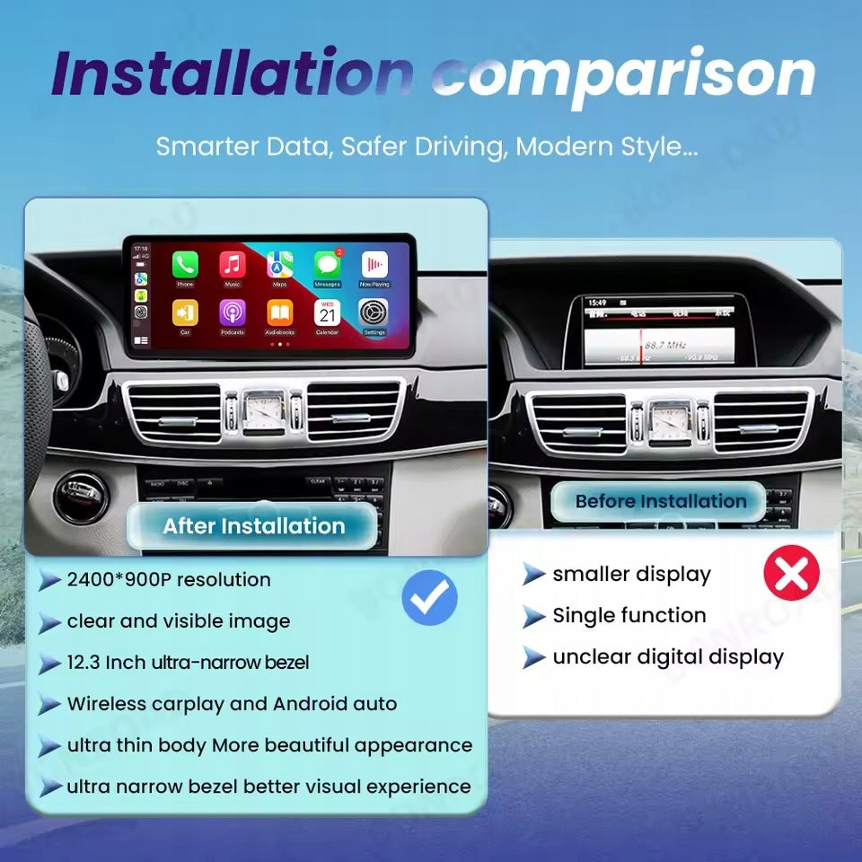 Linux Radio for Benz E-Class W212 2012-2015 Android Auto/Carplay Bluetooth Brand no brand