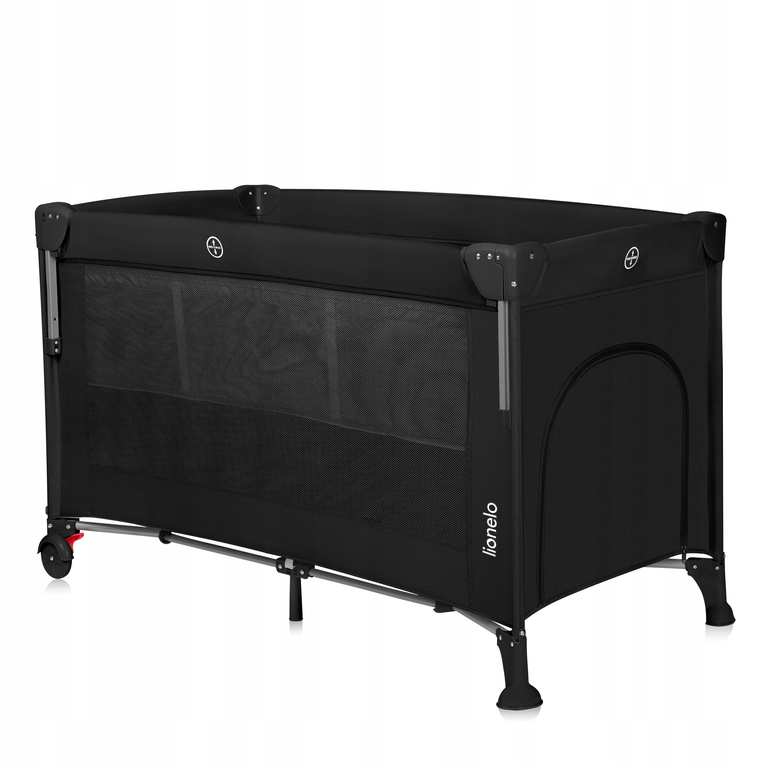 Lionelo 3in1 Ellen Black Carbon Two-Tier Cot + Bag Manufacturer code LO-ELLEN BLACK CARBON