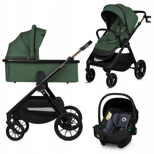 Lionelo Layla Green Forest 3in1 with Lionelo Astrid i-Size