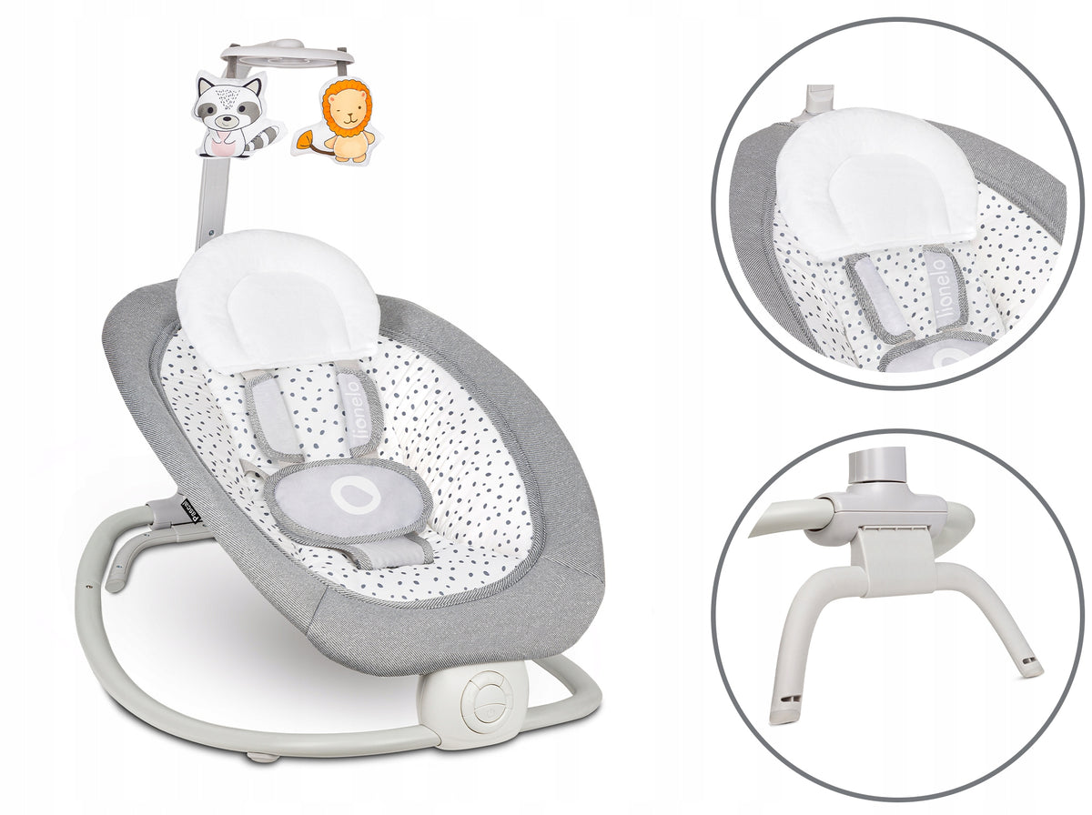 Lionelo Pascal rocker lounger Grey Dove Brand Lionelo