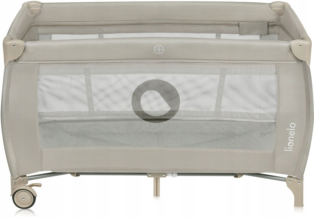 Lionelo Stefi PLUS - travel cot with mattress | Beige Cappuccino Color beige