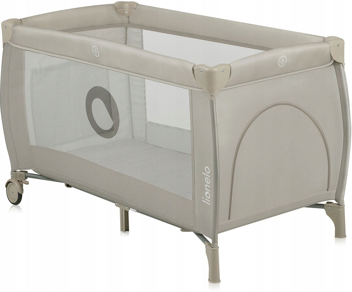 Lionelo Stefi PLUS - travel cot with mattress | Beige Cappuccino